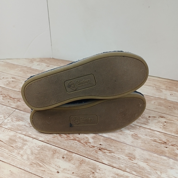 Bobs by Skechers Navy Blue Slip On Loafers Flats Women's Size 7 Arch Support - Picture 8 of 10